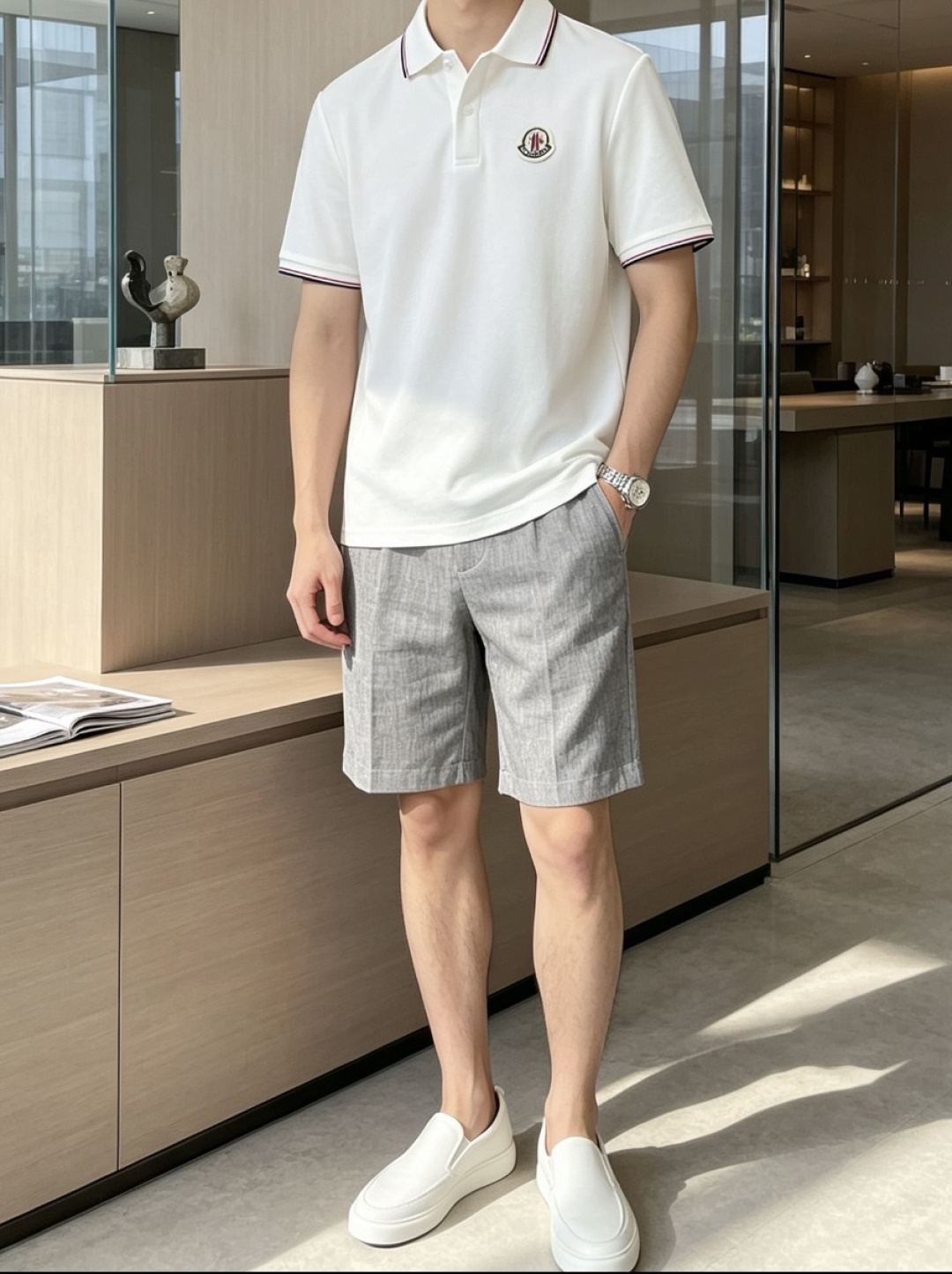 蒙口 2026春夏 官网同步 熟男 轻熟男 最爱款式 经典大气百搭商务休闲Polo领T恤 采用进口双丝光珠地棉面料 舒适