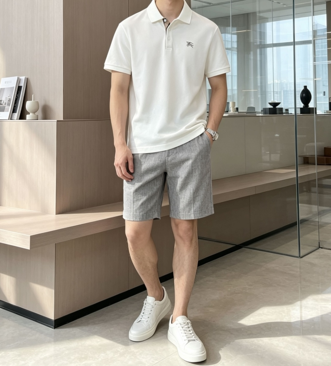 Bur 2026春夏 官网同步 熟男 轻熟男 最爱款式 经典大气百搭商务休闲Polo领T恤 采用进口双丝光珠地棉面料 舒