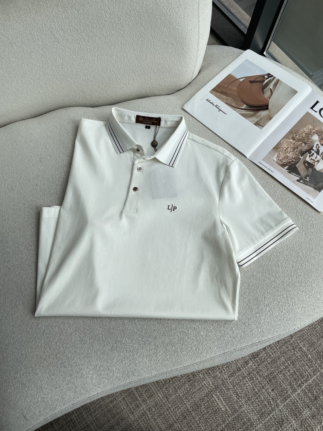 Loro piana 春夏 官网同步 熟男 轻熟男 最爱款式 经典大气百搭商务休闲Polo领T恤 采用进口双丝光珠地棉面