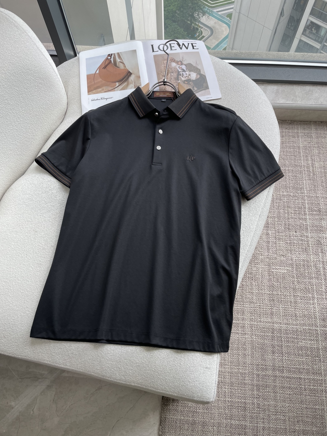 Loro piana 春夏 官网同步 熟男 轻熟男 最爱款式 经典大气百搭商务休闲Polo领T恤 采用进口双丝光珠地棉面