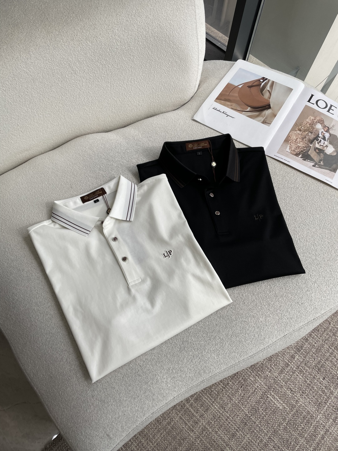 Loro piana 春夏 官网同步 熟男 轻熟男 最爱款式 经典大气百搭商务休闲Polo领T恤 采用进口双丝光珠地棉面