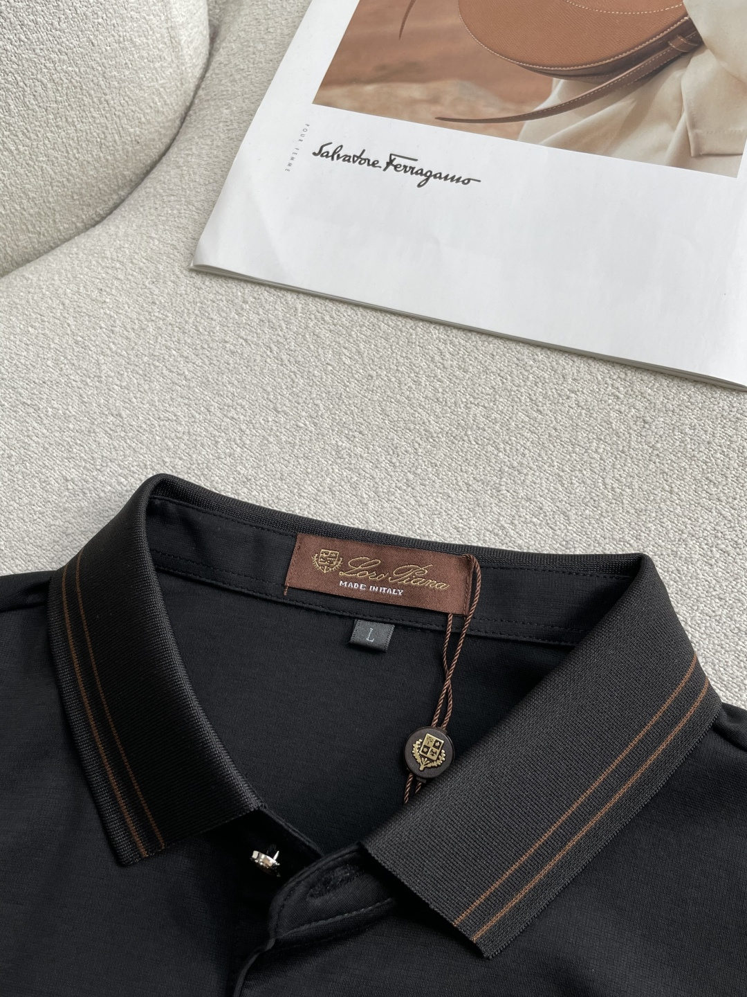 Loro piana 春夏 官网同步 熟男 轻熟男 最爱款式 经典大气百搭商务休闲Polo领T恤 采用进口双丝光珠地棉面