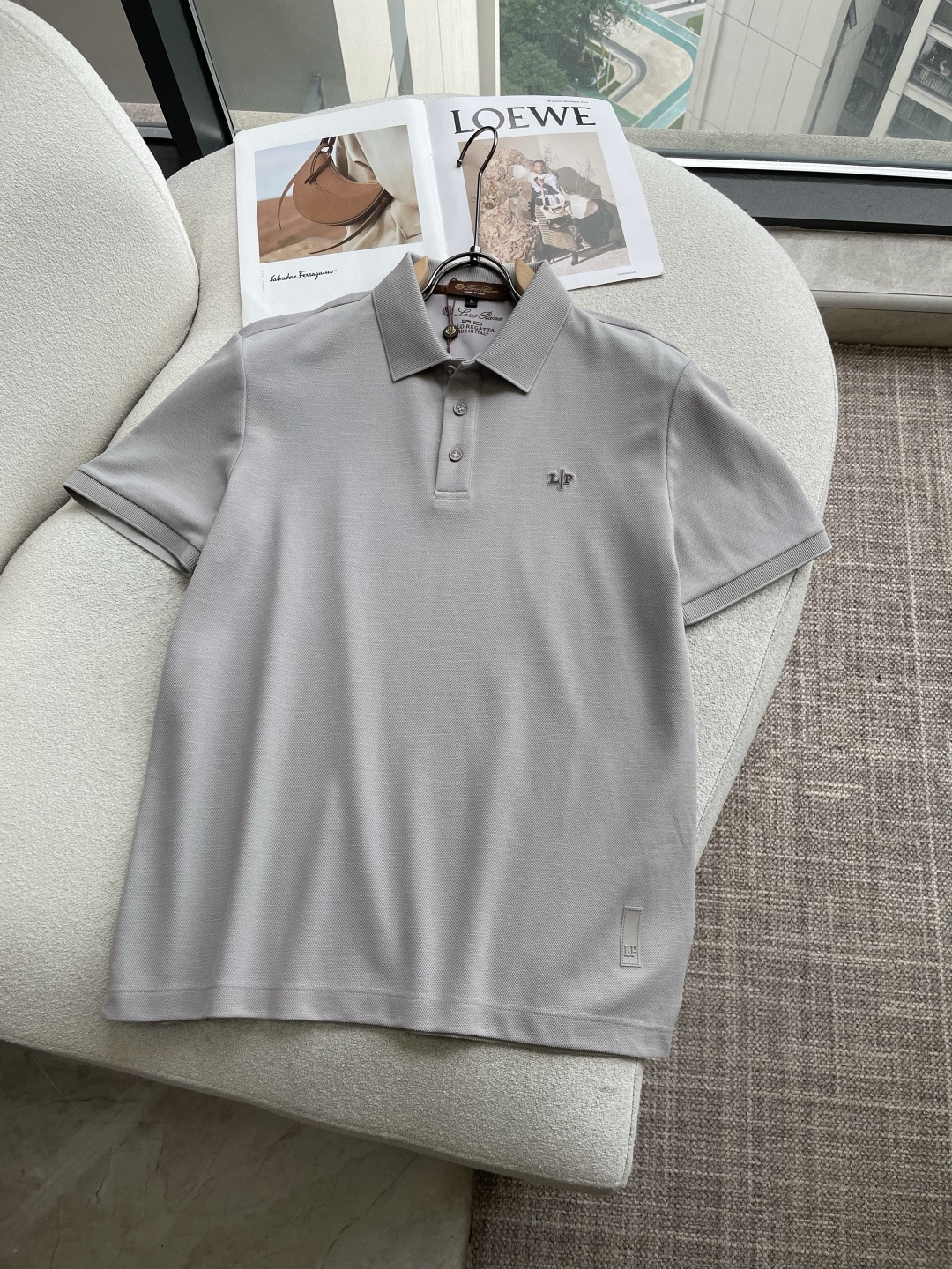 Loro piana 春夏 官网同步 熟男 轻熟男 最爱款式 经典大气百搭商务休闲Polo领T恤 采用进口双丝光珠地棉面