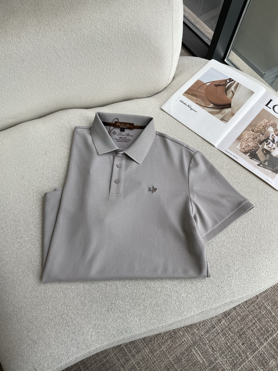 Loro piana 春夏 官网同步 熟男 轻熟男 最爱款式 经典大气百搭商务休闲Polo领T恤 采用进口双丝光珠地棉面