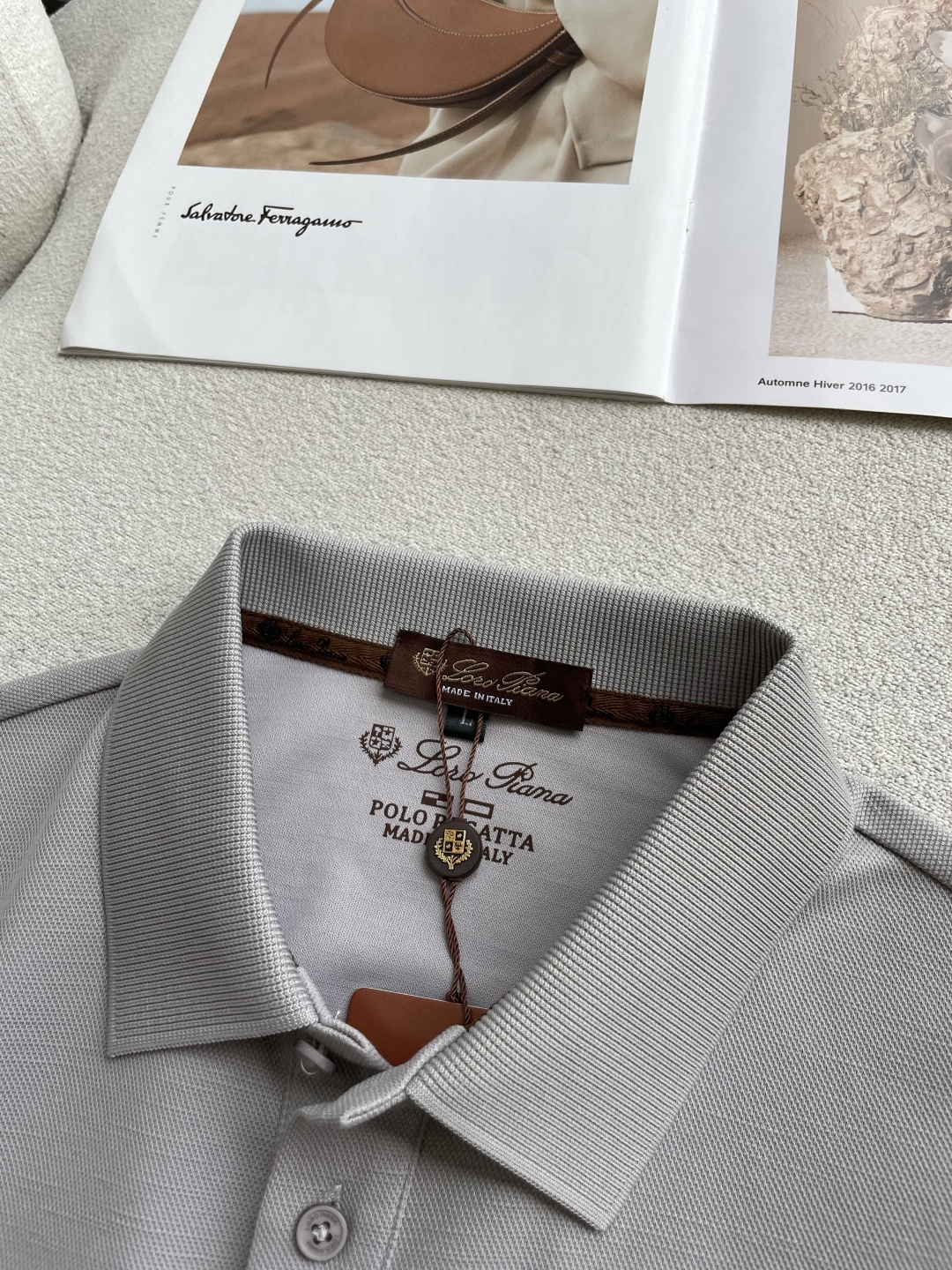 Loro piana 春夏 官网同步 熟男 轻熟男 最爱款式 经典大气百搭商务休闲Polo领T恤 采用进口双丝光珠地棉面