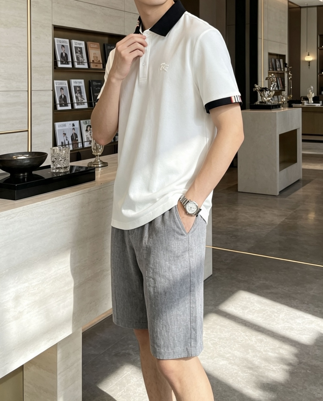 Bur 2026春夏 官网同步 熟男 轻熟男 最爱款式 经典大气百搭商务休闲Polo领T恤 采用进口双丝光珠地棉面料 舒 Bur 2026春夏 官网同步 熟男 轻熟男 最爱款式 经典大气百搭商务休闲Polo领T恤 采用进口双丝光珠地棉面料 舒