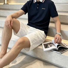 Gucc 2026春夏 官网同步 熟男 轻熟男 最爱款式 经典大气百搭商务休闲Polo领T恤 采用进口双丝光珠地棉面料 Gucc 2026春夏 官网同步 熟男 轻熟男 最爱款式 经典大气百搭商务休闲Polo领T恤 采用进口双丝光珠地棉面料