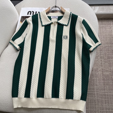 🌿Loewe 复古竖条纹半拉链针织Polo|少年感直接拉满 森林绿、藏青两色,经典配色自带慵懒高级的腔调✨ 整件是精致的 🌿Loewe 复古竖条纹半拉链针织Polo|少年感直接拉满 森林绿、藏青两色,经典配色自带慵懒高级的腔调✨ 整件是精致的