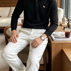 26Fw秋冬季节出品新品 Bur男士高端成衣系列时尚轻奢经典时尚翻领长袖!纯色系列新款Polo衫,轻奢商务休闲气质高雅款 26Fw秋冬季节出品新品 Bur男士高端成衣系列时尚轻奢经典时尚翻领长袖!纯色系列新款Polo衫,轻奢商务休闲气质高雅款