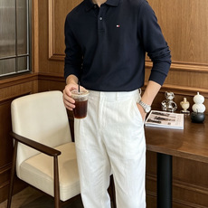 26Fw秋冬季节出品新品 TOMMY 男士高端成衣系列时尚轻奢经典时尚翻领长袖!纯色系列新款Polo衫,轻奢商务休闲气质 26Fw秋冬季节出品新品 TOMMY 男士高端成衣系列时尚轻奢经典时尚翻领长袖!纯色系列新款Polo衫,轻奢商务休闲气质