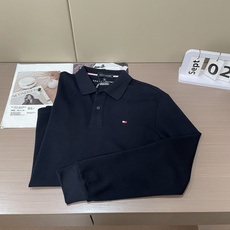26Fw秋冬季节出品新品 TOMMY 男士高端成衣系列时尚轻奢经典时尚翻领长袖!纯色系列新款Polo衫,轻奢商务休闲气质 26Fw秋冬季节出品新品 TOMMY 男士高端成衣系列时尚轻奢经典时尚翻领长袖!纯色系列新款Polo衫,轻奢商务休闲气质