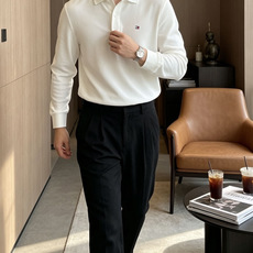 26Fw秋冬季节出品新品 TOMMY 男士高端成衣系列时尚轻奢经典时尚翻领长袖!纯色系列新款Polo衫,轻奢商务休闲气质 26Fw秋冬季节出品新品 TOMMY 男士高端成衣系列时尚轻奢经典时尚翻领长袖!纯色系列新款Polo衫,轻奢商务休闲气质