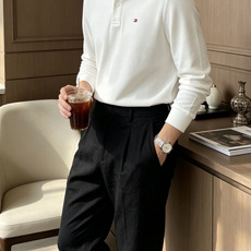 26Fw秋冬季节出品新品 TOMMY 男士高端成衣系列时尚轻奢经典时尚翻领长袖!纯色系列新款Polo衫,轻奢商务休闲气质 26Fw秋冬季节出品新品 TOMMY 男士高端成衣系列时尚轻奢经典时尚翻领长袖!纯色系列新款Polo衫,轻奢商务休闲气质