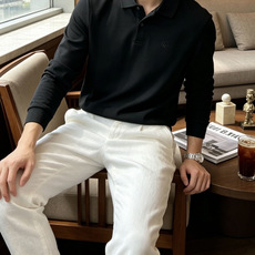 26Fw秋冬季节出品新品 Gucc 男士高端成衣系列时尚轻奢经典时尚翻领长袖!纯色系列新款Polo衫,轻奢商务休闲气质高 26Fw秋冬季节出品新品 Gucc 男士高端成衣系列时尚轻奢经典时尚翻领长袖!纯色系列新款Polo衫,轻奢商务休闲气质高