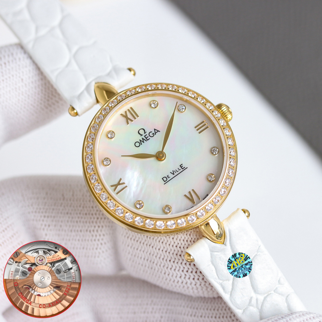 NO:393701,Omega Machinery Women's Watch Rose Gold Watch Water Drop Style Full Rose Gold Shell Roman Diamond Surface, One-to-One Mechanical Import and Export Movement, Size 32mm, Strap Shape Effect Three-dimensional, comparable to the original Omega Shining presents the Dishfei elegant series Dewdro coaxial watch, perfectly capturing the mysterious and elegant temperament of the agile butterfly in nature, adding a romantic feminine charm to the Dishfei family.,,omega19860909欧米茄机械女表 玫瑰金色手表 水滴款 全玫瑰金 贝壳罗马钻面,一比一机械进出口机芯,尺寸32mm ,表带形状效果 立体,堪比原装 欧米茄闪耀呈现碟飞典雅系列Dewdro同轴腕表,完美捕捉大自然中灵动蝴蝶的那份神秘而优雅的气质,为碟飞家族再添浪漫的女性韵味.,,omega,Watch