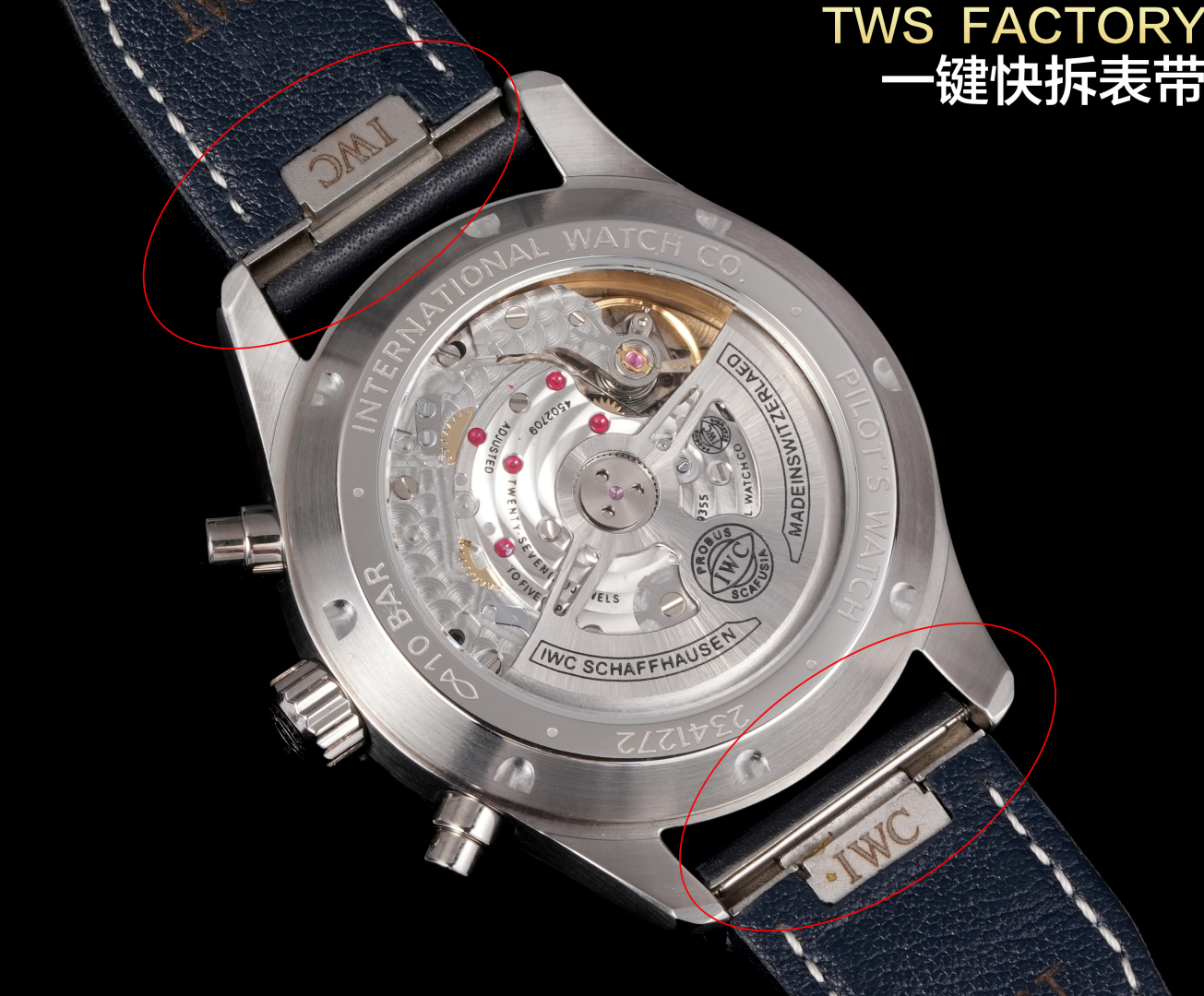“New IWC Pilot IW388108 Watch: Titanium Effect, 7750 Movement, Horse Oil Green Trend – Complete Review” - 图片 9