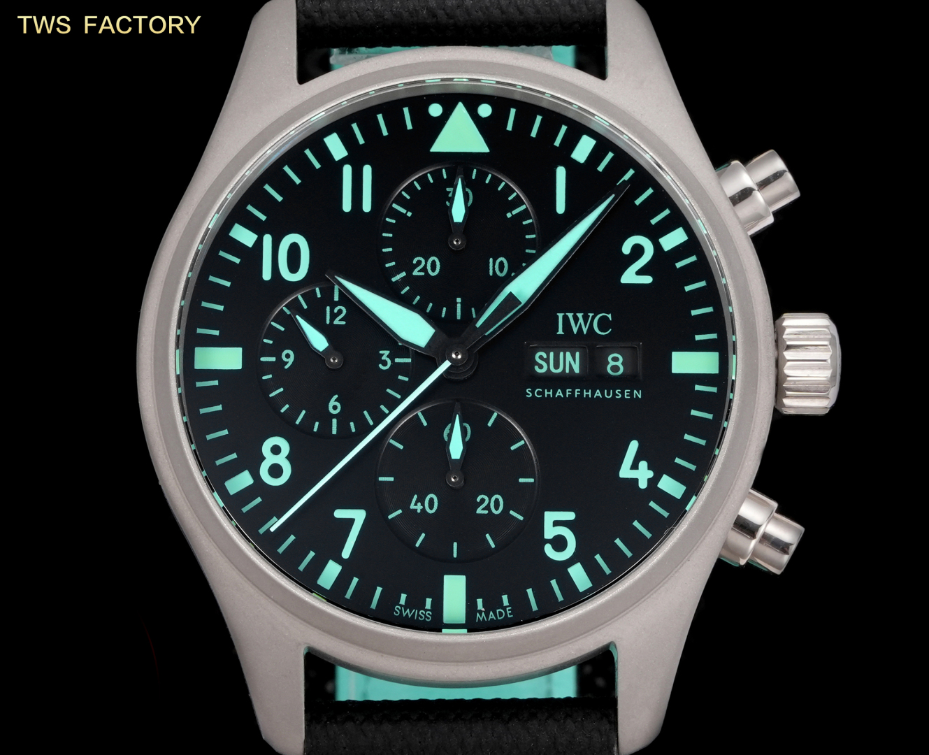 “Unified 3680TWS Factory IWC New Pilot IW388108: Titanium Effect Wristwatch Design and Features” - 图片 4