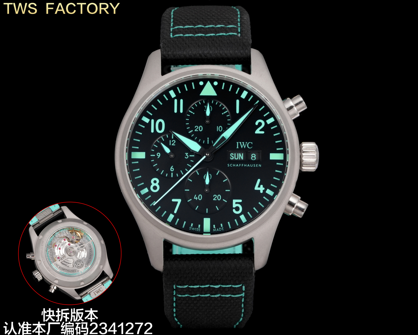 “Unified 3680TWS Factory IWC New Pilot IW388108: Titanium Effect Wristwatch Design and Features” - 图片 1