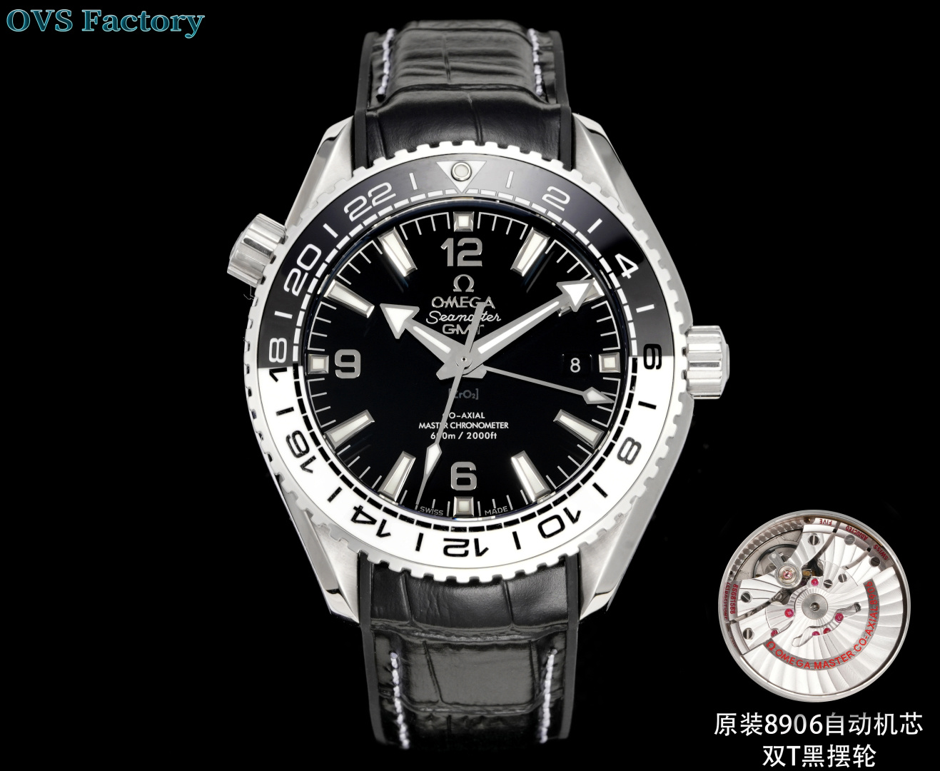 NO:552700,OVS Factory Omega-Haimami GMT Classic King Fried!  Not only can you dive, but you can also fly around the world, which is a hidden luxury in daily commuting!  The watch diameter is 45.5mm. The texture is explosive, original automatic movement, double T shock absorber!  Dual time zone GMT｜60 hours power reserve Meter waterproof + helium escape valve｜Professional diving level Sapphire crystal｜anti-scratch and wear-resistant fluorine rubber strap｜comfortable fit, perfect sporty feel Black to the extreme, with its own style. Produced by OVS, it must be a high-quality product, omega19860909OVS Factory 欧米茄-海马米 GMT经典王炸！不仅能潜水还能环球飞行更是日常通勤中的隐奢担当！表径45.5mm.质感炸裂,原装自动机芯,双T避震！双时区GMT｜60小时动储 米防水＋排氦阀｜专业潜水级别 蓝宝石表镜｜抗刮耐磨 氟橡胶表带｜舒适贴合、运动感满分 黑到极致,自成格调. OVS出品 必属精品,,omega,Watch
