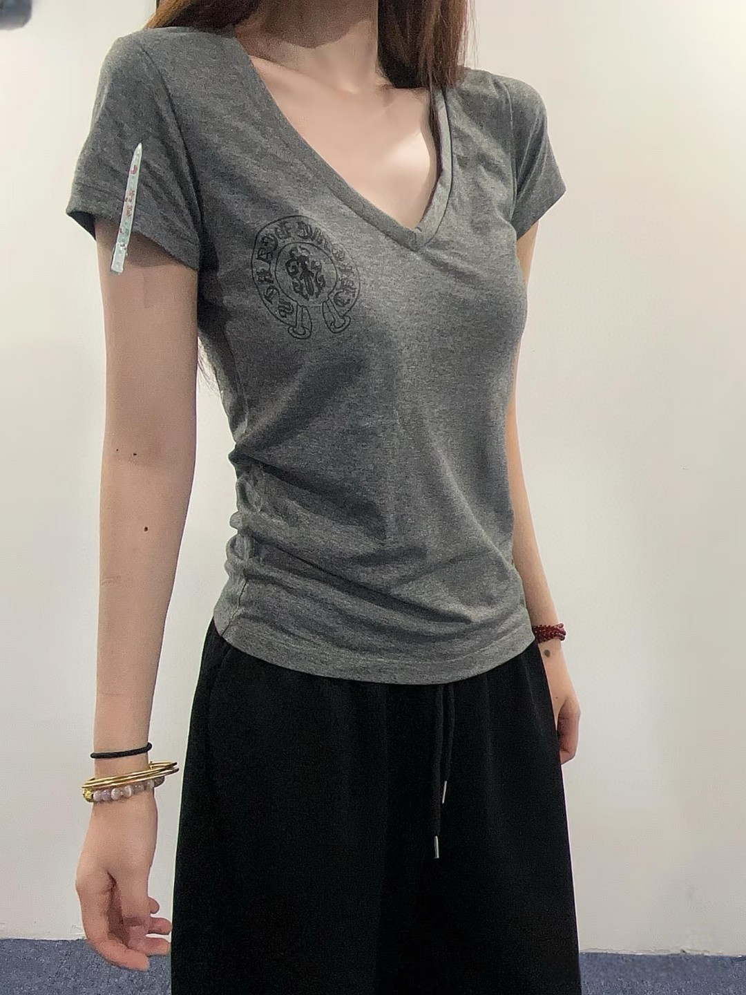 NO:871887,gray upper body figure,,19860909灰色上身图,,,Women's clothing
