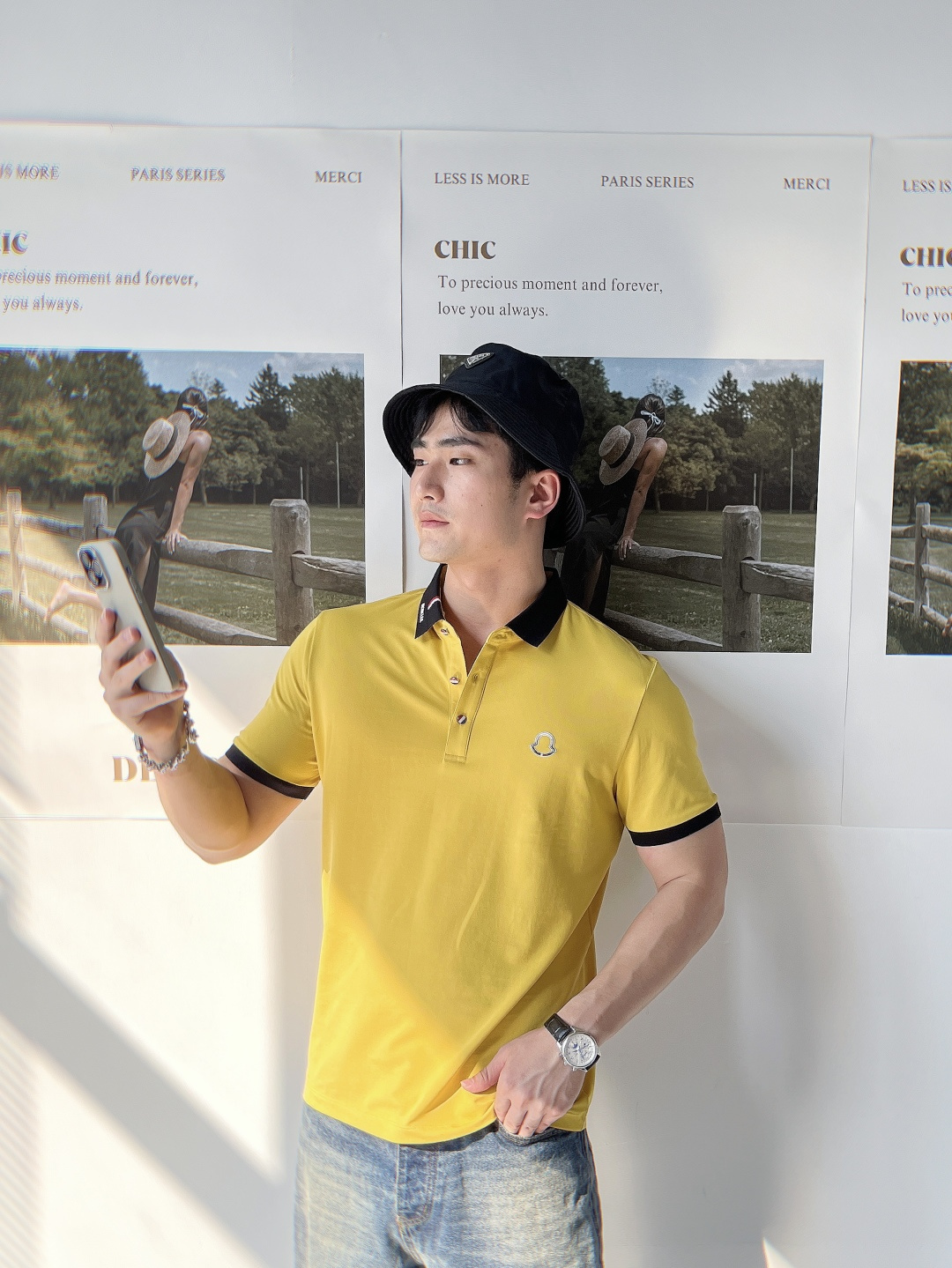 NO:149773,The main recommendation Moncler is exclusively designed for new autumn masked fashion casual lapel short sleeves, high-density cotton fabric, high-end needle embroidery, high-end European version original single T-shirt, trendy and fashionable casual half-sleeved, breathable and comfortable, impeccable details, brand element design concept, reflecting high quality. It presents casual cut, and the upper body style is superb!  M-3XL H2025 new model debut, christian louboutin, Moncler, T-shirt, tees, t-shirt, alexander wang19860909主推 Moncler 独家专供秋季新款蒙口时尚休闲翻领短袖,高密度纯棉面料,高级密针刺绣、高端欧版原单T恤,潮流时尚休闲半袖 透气舒适度高,细节无可挑剔,品牌元素设计理念,体现高品质.呈现休闲裁剪,上身版型超赞！码数M-3XL H2025新款首发,,christian louboutin,Moncler,T-shirt,tees，t-shirt,alexander wang,Men's clothing