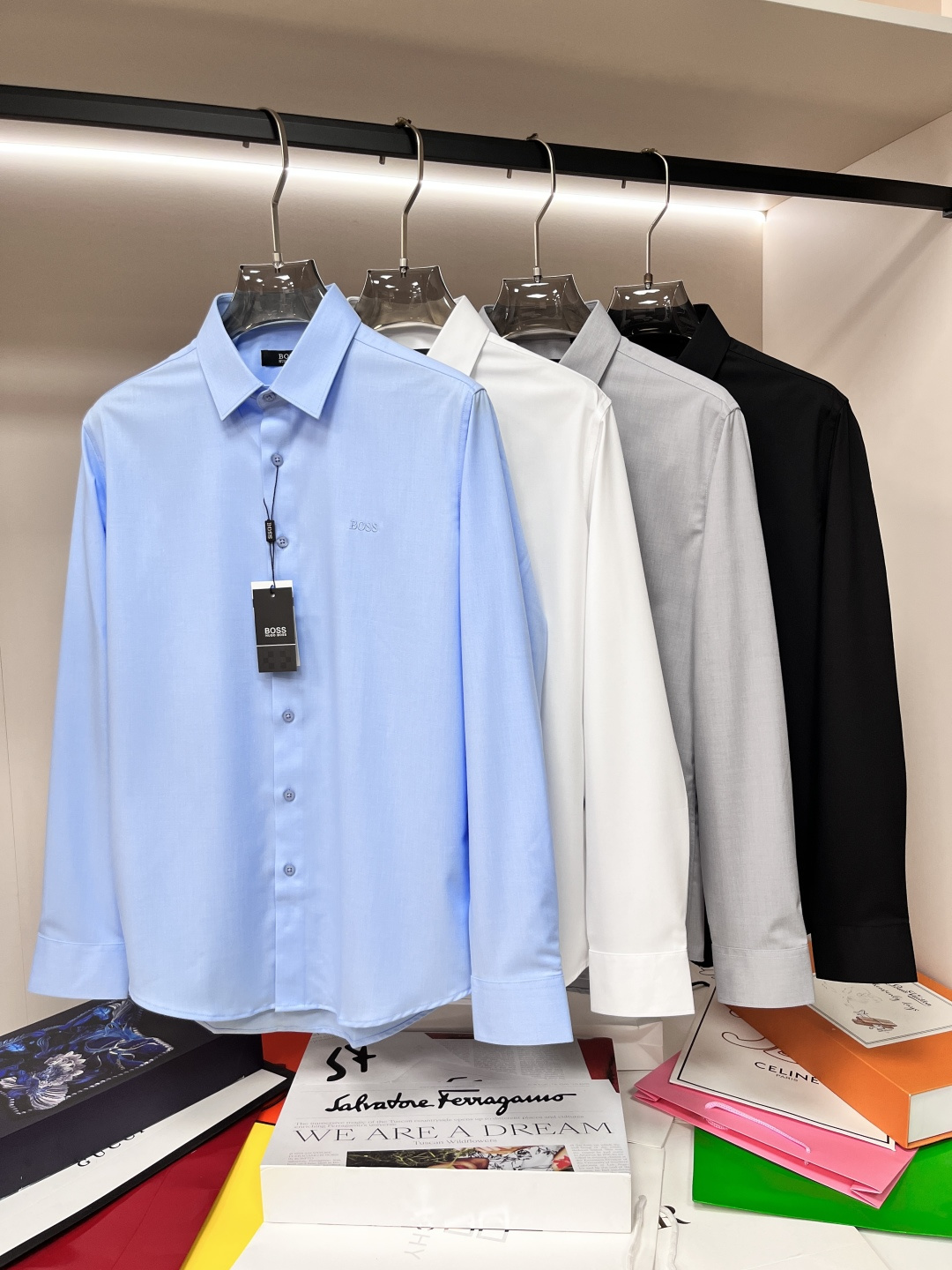 NO:137523,The main recommendation is Boss' new autumn and winter products to release Doctor's trendy casual shirts, defining high-end products, 3D three-dimensional version, close-fitting comfort, European standards for environmentally friendly dyeing, removing all heavy metals and microorganisms, and meeting international standards!  Chest embroidery small number of imported embroidery embroidery lines are clear and the details are full, and are manufactured by listed companies in OEM. Size M-3XL H is the first to be released, Shirts, alexander wang19860909主推 Boss 秋冬新品发布博士潮品休闲衬衫,定义高端产品 3D立体制版、贴身舒适,欧洲标准环保染色、去除所有重金属、微生物 达到国际标准！ 胸前绣花 少数量进口绣花绣制线路清晰、细节拉满,上市公司代工厂制造. 尺码M-3XL H新款首发,,shirts,alexander wang,Men's clothing