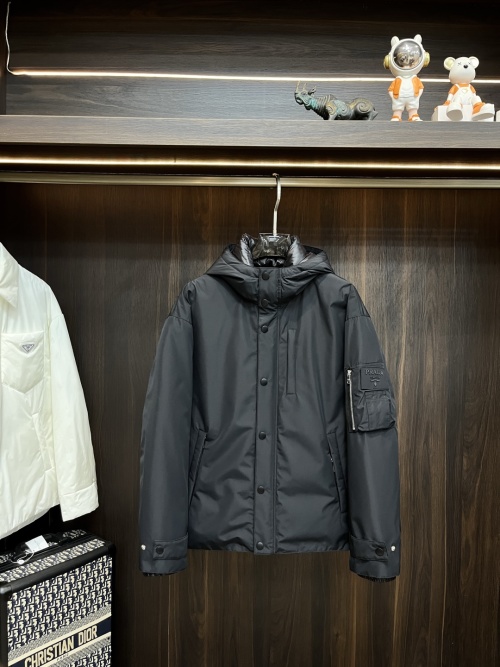 Prada 2025 Designer Hooded Down Jacket - Windproof Fabric, Goose Down Fill 8 Prada 2025 Designer Hooded Down Jacket - Windproof Fabric, Goose Down Fill