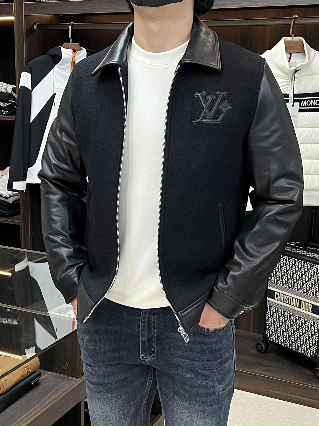 NO:531974,The main recommendation is the new LV 2025ss early autumn style. The donkey lapel jacket is released, the autumn hot-sized thin cotton jacket, woolen leather splicing jacket, genuine leather letter logo embroidery design jacket, it is comfortable and comfortable to wear, lazy and casual, combined with clean and simple colors, it is particularly durable, suitable for daily wear~ I love to launch sports items embellished with vitality prints!  Size M-3XL, complete three standards, shipped the next day, color black, new H2025 model first release,,louis vuitton,louis vuitton,jackets & coats,jackets & coats,alexander wang19860909主推 LV 2025ss早秋新款发布驴牌翻领夹克外套,秋季爆款夹薄棉夹克外套,毛呢真皮拼接外套,真皮字母logo刺绣设计夹克外套,穿上就是舒适自在又显瘦的存在,慵懒而随性,结合干净简单的色系就特别耐看,适合日常穿着~倾情推出缀饰活力印花的运动单品！ 尺码M-3XL 三标齐全 隔天出货 颜色黑色 H2025新款首发,,louis vuitton,louis vuitton,jackets & coats,jackets & coats,alexander wang,Men's clothing