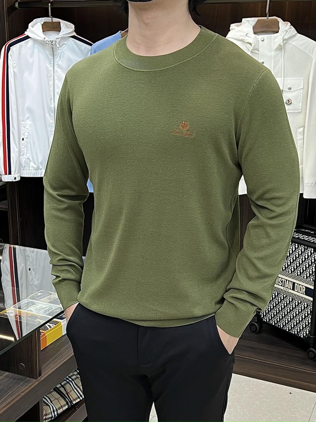 NO:625611,The main recommendation is LP's exclusive supply of new wool sweaters, trendy men's fashionable crew neck sweaters, high-end European original single wool knit sweaters, Lyocell + Merino wool fabrics, high breathability and comfort, impeccable details, brand element design concept, reflecting high quality. Presenting casual tailoring, the upper body shape is awesome!  Size M-XXXL H2025 new model debut,,loro piana,sweaters,alexander wang19860909主推 LP 独家专供新款羊毛针织衫潮男时尚圆领羊毛衫,高端欧版原单羊毛针织毛衣,莱赛尔+美丽诺羊毛面料,透气舒适度高,细节无可挑剔,品牌元素设计理念,体现高品质.呈现休闲裁剪,上身版型超赞！ 码数M-XXXL H2025新款首发,,loro piana,sweaters,alexander wang,Men's clothing