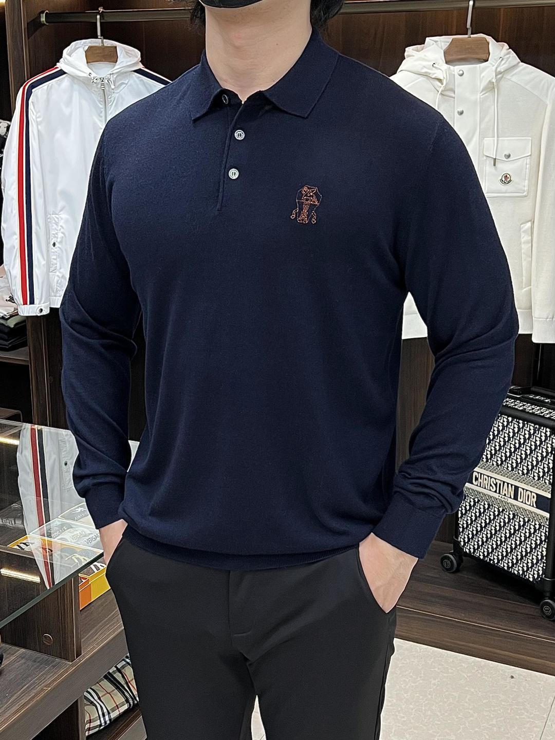 NO:594868,The main recommendation is BC's exclusive new wool sweater, fashionable lapel sweater for men, high-end European version of original single wool knitted sweater, merino wool fabric, high breathability and comfort, impeccable details, brand element design concept, reflecting high quality. It presents casual tailoring, and the upper body shape is awesome!  Size M-XXXL H new model debut,,sweaters,alexander wang19860909主推 BC 独家专供新款羊毛针织衫潮男时尚翻领羊毛衫,高端欧版原单羊毛针织毛衣,美丽诺羊毛面料,透气舒适度高,细节无可挑剔,品牌元素设计理念,体现高品质.呈现休闲裁剪,上身版型超赞！ 码数M-XXXL H新款首发,,sweaters,alexander wang,Men's clothing