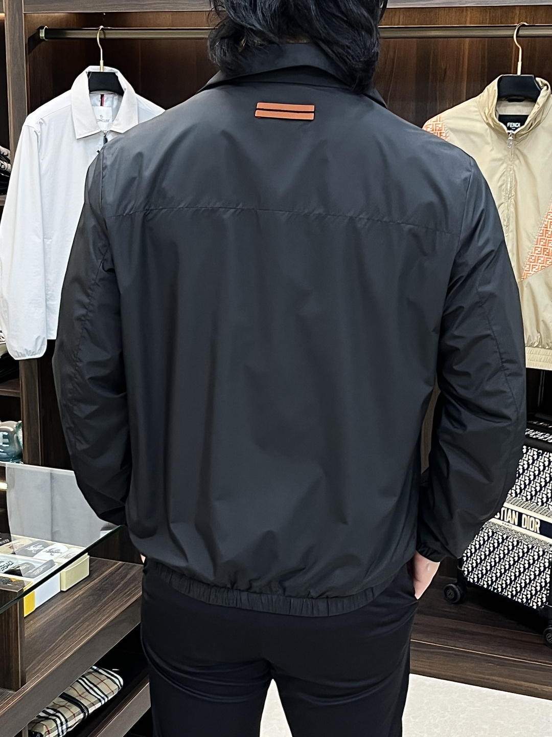 Zegna 2026春季新款发布❤️杰尼亚立领夹克外套，设计春季爆款夹克外套，字母Logo 刺绣款，穿上