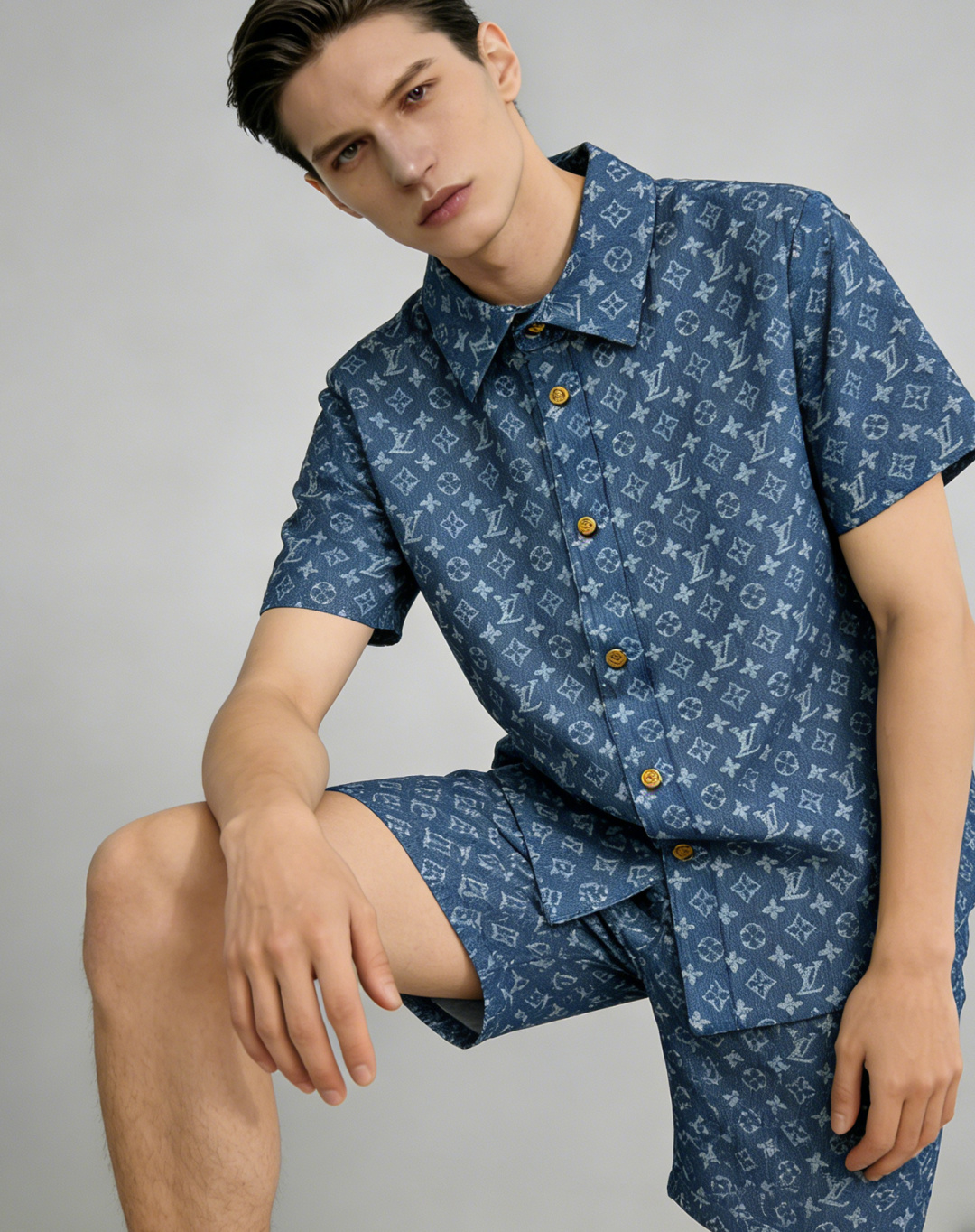 NO:774615,Mainly recommend Dior's new spring short-sleeved Dior pure cotton lapel short-sleeved shorts suit, pure cotton shorts suit, the upper body effect is great, a leisure and holiday boutique!  Light luxury style, simple and elegant!  Get the whole set!  Size M-XXXL H2026 new model first release, dior, dior, shorts, T-shirt,19860909主推 Dior 春季新款短袖 迪奥纯棉翻领短袖短裤套装,纯棉短裤套装,上身效果非常棒,休闲度假精品！轻奢风格简约大气！整套不单拿！ 尺码M-XXXL H2026新款首发,,dior,dior,shorts,T-shirt,,Men's clothing