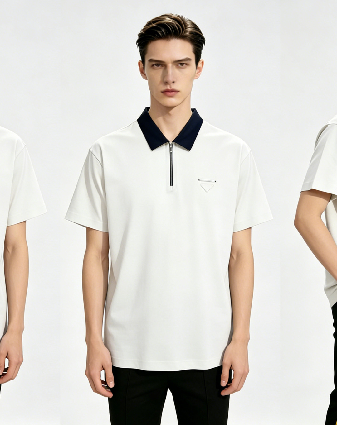 NO:832695,Mainly recommended Prada 2026ss spring new release Prada lapel short-sleeved T-shirt, high-end new short-sleeved, letter logo embroidery, wearing it is comfortable and slim, lazy and casual, combined with clean and simple colors, it is particularly eye-catching, suitable for daily wear~ We introduce sports items decorated with vibrant prints, fashionable and quality life!  Size M-3XL H2026 new model debut, prada, prada, T-shirt, tees, t-shirt,19860909主推 Prada 2026ss春季新款发布普拉达翻领短袖T恤,高端新款短袖,字母logo刺绣,穿上就是舒适自在又显瘦的存在,慵懒而随性,结合干净简单的色系就特别耐看,适合日常穿着~倾情推出缀饰活力印花的运动单品,时尚品质生活！ 尺码M-3XL H2026新款首发,,prada,prada,T-shirt,tees，t-shirt,,Men's clothing