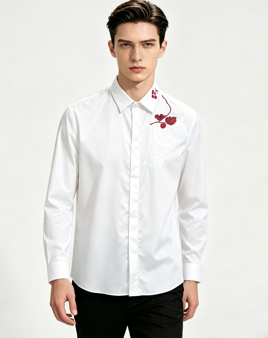 NO:774574,The main recommendation is Armani 2026 spring and summer new shirts. Armani men's essential long-sleeved shirts, top embroidery craft shirts, high-end light luxury boutique natural cotton shirts. Comfortable and breathable, original goods, original fabrics, soft and comfortable, high-end and luxurious upper body, enough for the scene, this shirt is proud to make you satisfied and decent! Size 38-40-42-44-46-48 H2026 new release,,armani,armani,shirts,19860909主推 Armani 2026春夏新款衬衫阿玛尼男士必备款长袖衬衫,顶级刺绣工艺衬衫,高端轻奢精品天然纯棉衬衫.舒服透气,原单狠货,原版面料,柔软舒适,上身高端又奢华,足够场面的档次,这款衬衫无不骄傲的让你满意有面子! 尺码38-40-42-44-46-48 H2026新款首发,,armani,armani,shirts,,Men's clothing