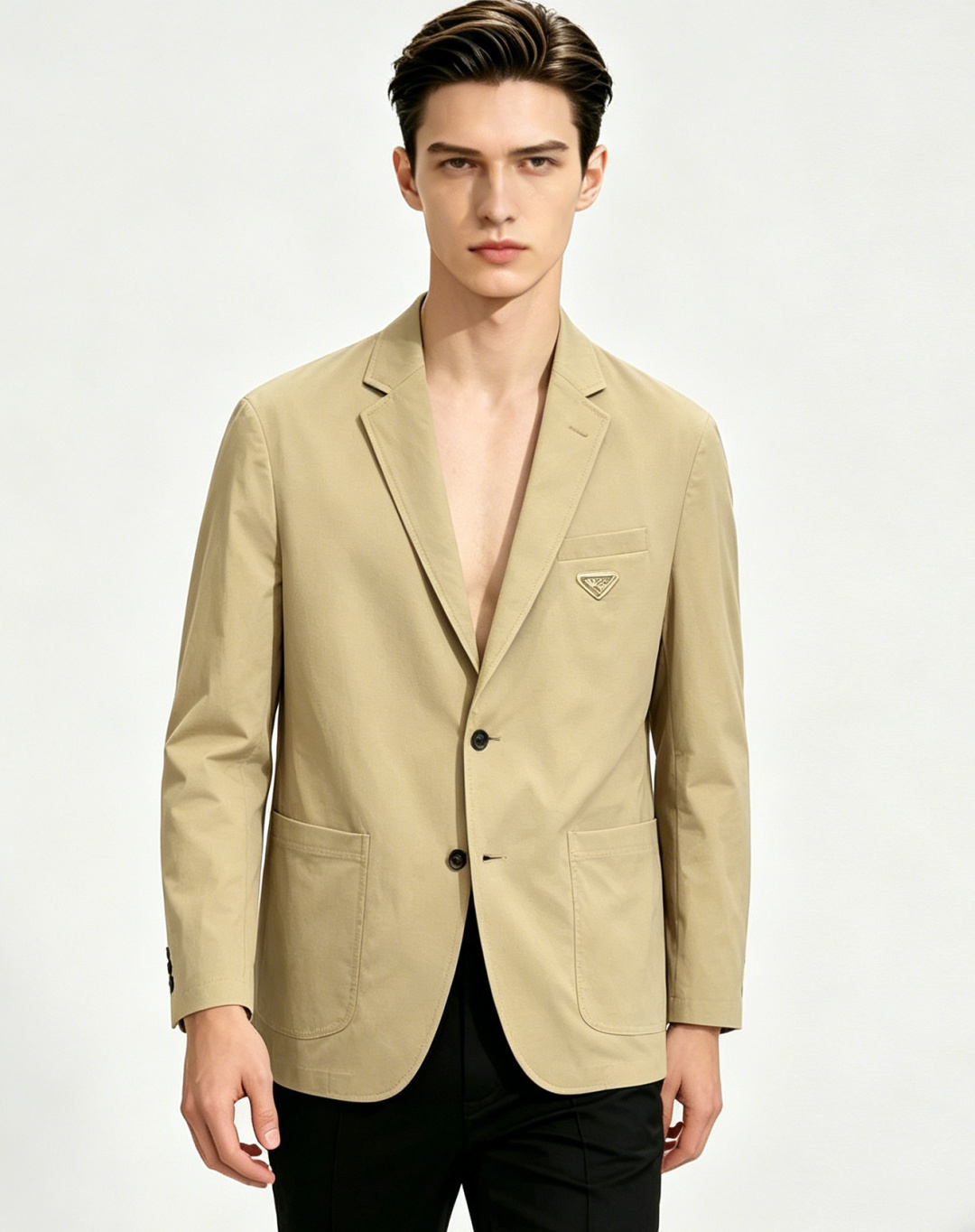 NO:777101,The main recommendation of Prada's 2026 spring new release is the Prada blazer jacket, the hot spring blazer jacket, and the classic LOGO singlet on the chest. Wearing it makes you feel comfortable and slim, lazy and casual, combined with clean and simple colors, it is particularly eye-catching and suitable for daily wear~ We are launching sports items decorated with vibrant prints!  Sizes M-3XL, complete with three standards, shipped next day, color black, khaki, H2026 new model first release,, prada, prada, jackets & coats, jackets & coats, business suit,19860909主推 Prada 2026春季新款发布普拉达西装夹克外套,春季爆款西装夹克外套,胸前经典LOGO单西,穿上就是舒适自在又显瘦的存在,慵懒而随性,结合干净简单的色系就特别耐看,适合日常穿着~倾情推出缀饰活力印花的运动单品！ 尺码M-3XL 三标齐全 隔天出货 颜色黑色 卡其色 H2026新款首发,,prada,prada,jackets & coats,jackets & coats,business suit,,Men's clothing