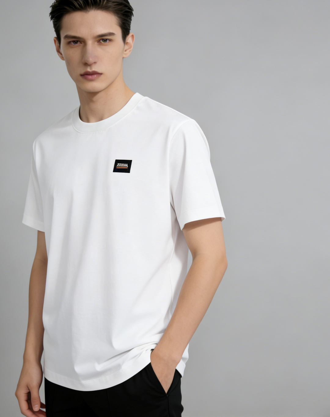 NO:777124,Mainly recommended Zegna Zegna spring new short-sleeved cotton round neck short-sleeved T-shirt, pure cotton T-shirt, the upper body effect is great, leisure and holiday boutique!  Light luxury style, simple and elegant!  Size M-4XL H2026 new model debut,,zegna,T-shirt,tees,t-shirt,19860909主推 Zegna 杰尼亚 春季新款短袖纯棉圆领短袖T恤,纯棉T恤、上身效果非常棒,休闲度假精品！轻奢风格简约大气！ 尺码M-4XL H2026新款首发,,zegna,T-shirt,tees，t-shirt,,Men's clothing
