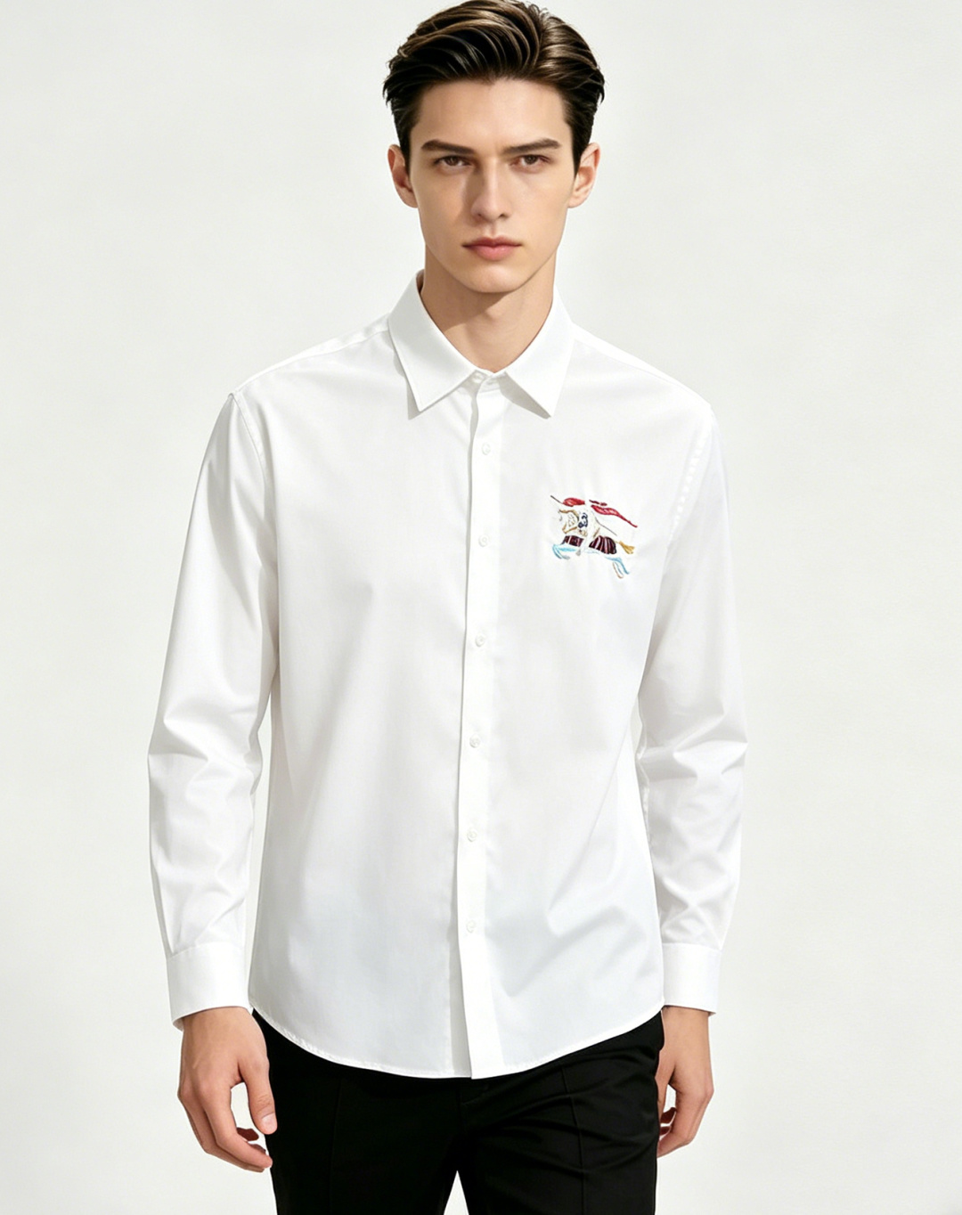 NO:835591,Mainly recommend Burberry 2026 spring and summer new shirts. Men's must-have long-sleeved shirts, top embroidery craft shirts, high-end light luxury boutique natural cotton shirts. Comfortable and breathable, original goods, original fabrics, soft and comfortable, high-end and luxurious upper body, enough class for the scene, this shirt will make you satisfied and face-saving! Size M-4XL H2026 new release,, burberry, burberry, shirts,19860909主推 Burberry 巴宝莉 2026春夏新款衬衫男士必备款长袖衬衫,顶级刺绣工艺衬衫,高端轻奢精品天然纯棉衬衫.舒服透气,原单狠货,原版面料,柔软舒适,上身高端又奢华,足够场面的档次,这款衬衫无不骄傲的让你满意有面子! 尺码M-4XL H2026新款首发,,burberry,burberry,shirts,,Men's clothing