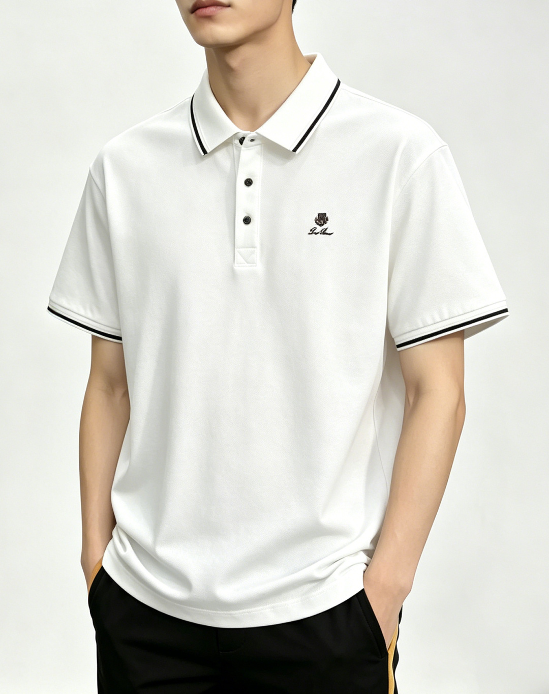 NO:834143,Mainly recommend LP spring new short-sleeved LP pure cotton lapel short-sleeved T-shirt, pure cotton T-shirt, the upper body effect is great, leisure and vacation boutique!  Light luxury style, simple and elegant!  Size M-3XL H2026 new model first release, loro piana, T-shirt, tees, t-shirt,19860909主推 LP 春季新款短袖LP纯棉翻领短袖T恤,纯棉T恤、上身效果非常棒,休闲度假精品！轻奢风格简约大气！ 尺码M-3XL H2026新款首发,,loro piana,T-shirt,tees，t-shirt,,Men's clothing