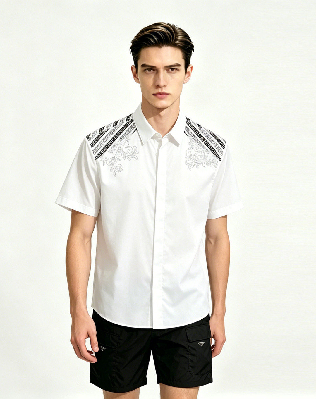 NO:835621,Mainly recommended Givenchy 2026 spring and summer new shirts Givenchy men's essential short-sleeved shirts, top-notch embroidery craft shirts, high-end light luxury boutique natural cotton shirts. Comfortable and breathable, original goods, original fabrics, soft and comfortable, high-end and luxurious upper body, enough class for the scene, this shirt will make you proud and proud! Size 38-40-42-44-46-48  H2026 new model debut,,givenchy,givenchy,shirts,T-shirt,19860909主推 Givenchy 2026春夏新款衬衫纪梵希男士必备款短袖衬衫,顶级刺绣工艺衬衫,高端轻奢精品天然纯棉衬衫.舒服透气,原单狠货,原版面料,柔软舒适,上身高端又奢华,足够场面的档次,这款衬衫无不骄傲的让你满意有面子! 尺码38-40-42-44-46-48 H2026新款首发,,givenchy,givenchy,shirts,T-shirt,,Men's clothing