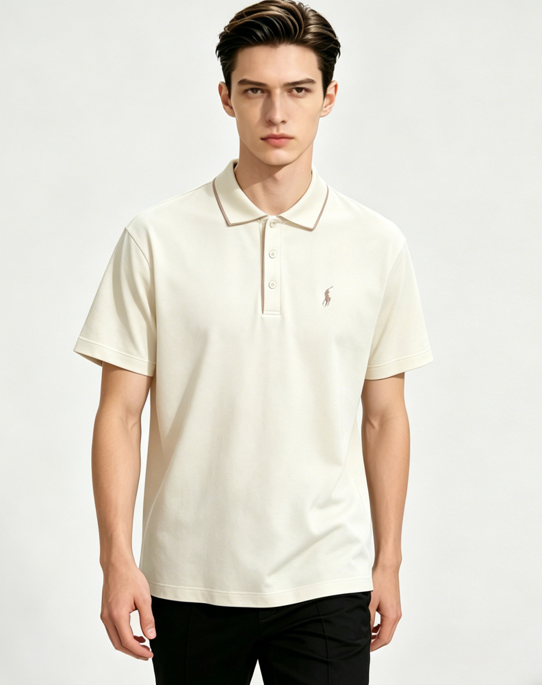 NO:849597,Mainly recommend Polo spring new short-sleeved Polo pure cotton lapel short-sleeved T-shirt, business fashion pure cotton T-shirt, the upper body effect is very atmospheric with the logo embroidery on the chest, and the sweat-absorbent and breathable panel is a stylish leisure and vacation boutique!  Light luxury style, simple and elegant!  Size M-XXXL H2026 new release, T-shirt, tees, t-shirt,19860909主推 Polo 春季新款短袖保罗纯棉翻领短袖T恤,商务时尚纯棉T恤,胸前logo刺绣款上身效果非常大气,吸汗透气板正有型休闲度假精品！轻奢风格简约大气！ 尺码M-XXXL H2026新款首发,,T-shirt,tees，t-shirt,,Men's clothing