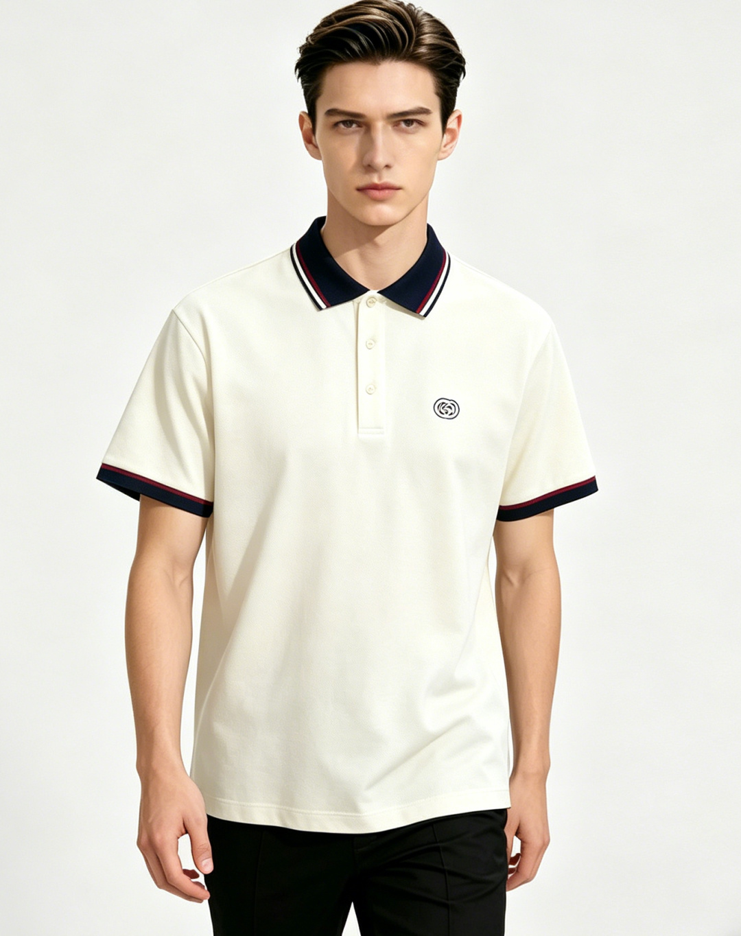 NO:841157,We mainly recommend Gucci spring new short-sleeved Gucci pure cotton lapel short-sleeved T-shirts, business fashion pure cotton T-shirts, the upper body effect is very atmospheric with the logo embroidery on the chest, and the sweat-absorbent and breathable panels are a stylish leisure and holiday boutique!  Light luxury style, simple and elegant!  Size M-XXXL H2026 new model first release,,gucci,T-shirt,tees,t-shirt,19860909主推 Gucci 春季新款短袖古奇纯棉翻领短袖T恤,商务时尚纯棉T恤,胸前logo刺绣款上身效果非常大气,吸汗透气板正有型休闲度假精品！轻奢风格简约大气！ 尺码M-XXXL H2026新款首发,,gucci,T-shirt,tees，t-shirt,,Men's clothing