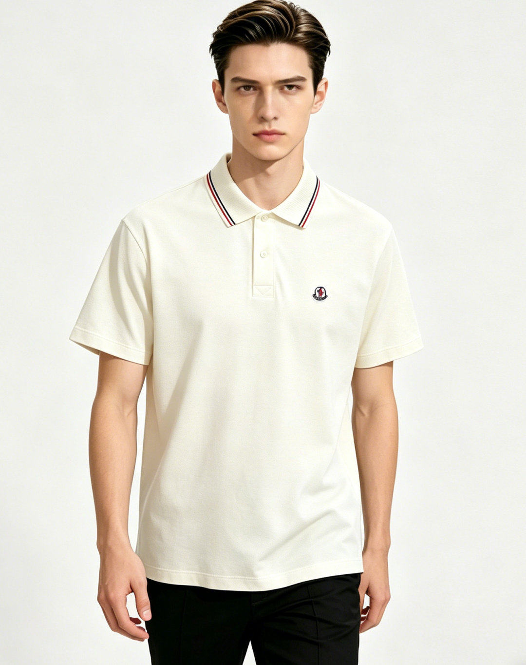 NO:837100,Mainly recommended Moncler spring new short-sleeved pure cotton lapel short-sleeved T-shirt, business fashion pure cotton T-shirt, the upper body effect is very atmospheric with the logo embroidery on the chest, and the sweat-absorbent and breathable panel is a stylish leisure and holiday boutique!  Light luxury style, simple and elegant!  Size M-XXXL H2026 new model first release,,Moncler,T-shirt,tees,t-shirt,19860909主推 Moncler 春季新款短袖蒙口纯棉翻领短袖T恤,商务时尚纯棉T恤,胸前logo刺绣款上身效果非常大气,吸汗透气板正有型休闲度假精品！轻奢风格简约大气！ 尺码M-XXXL H2026新款首发,,Moncler,T-shirt,tees，t-shirt,,Men's clothing