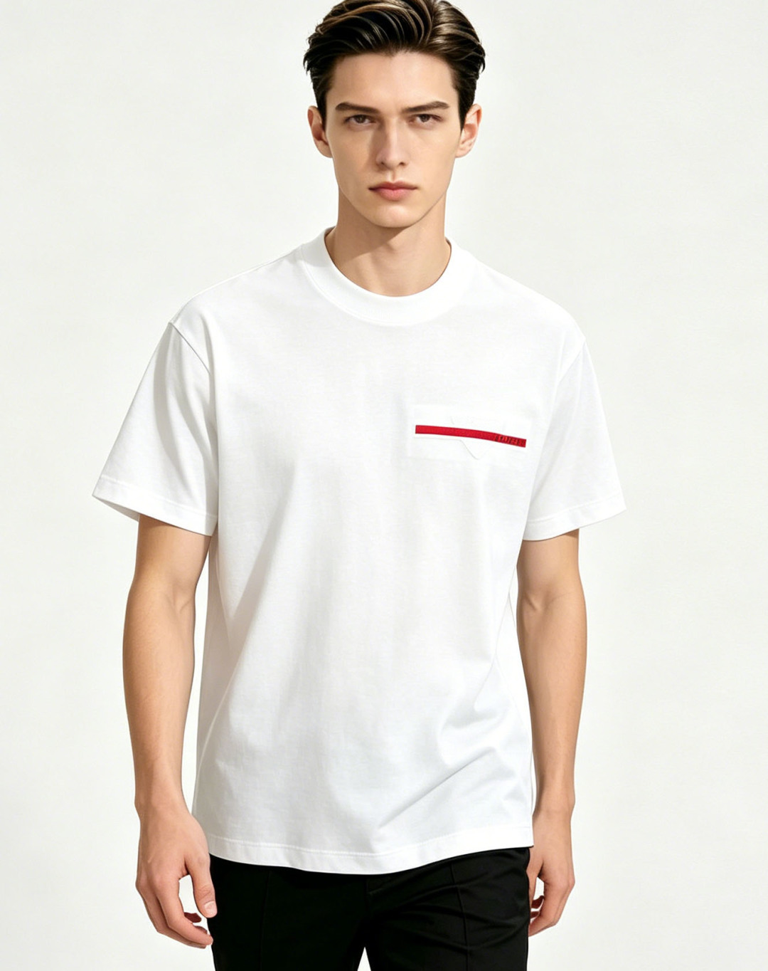 NO:859043,Mainly recommend Prada 2026ss autumn new release Prada round neck short-sleeved T-shirt, high-end new short-sleeved, letter logo embroidery!  Wearing it makes you feel comfortable and slim, lazy and casual, and combined with clean and simple colors, it is particularly eye-catching and suitable for daily wear~ We introduce sports items decorated with vibrant prints for a fashionable and quality life!  Size M-XXXL Color White Black H2026 new model debut, prada, prada, T-shirt, tees, t-shirt,19860909主推 Prada 2026ss秋季新款发布普拉达圆领短袖T恤,高端新款短袖,字母logo刺绣！穿上就是舒适自在又显瘦的存在,慵懒而随性,结合干净简单的色系就特别耐看,适合日常穿着~倾情推出缀饰活力印花的运动单品,时尚品质生活！ 尺码M-XXXL 颜色白色 黑色 H2026新款首发,,prada,prada,T-shirt,tees，t-shirt,,Men's clothing