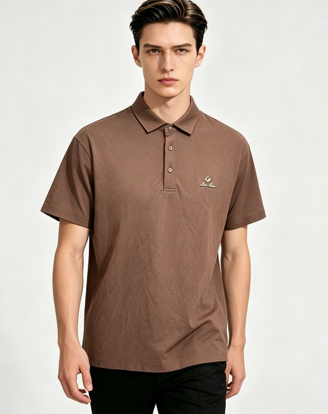 NO:859033,Mainly recommend LP spring exclusive new LP trendy men's fashion casual business lapel short-sleeved T-shirt. Spring new business casual lapel short-sleeved T-shirt, high-end European version original fashion fashion boutique!  It has high breathability and comfort, impeccable details, brand element design concept, and reflects high quality. It presents casual tailoring and the upper body shape is awesome!  Size M-XXXL H new model debut,,loro piana,T-shirt,tees,t-shirt,19860909主推 Lp 春季独家专供新款LP潮男时尚休闲商务翻领短袖T恤.春季新款商务休闲翻领短袖T恤衫,高端欧版原单潮流时尚精品！透气舒适度高,细节无可挑剔,品牌元素设计理念,体现高品质.呈现休闲裁剪,上身版型超赞！ 码数M-XXXL H新款首发,,loro piana,T-shirt,tees，t-shirt,,Men's clothing