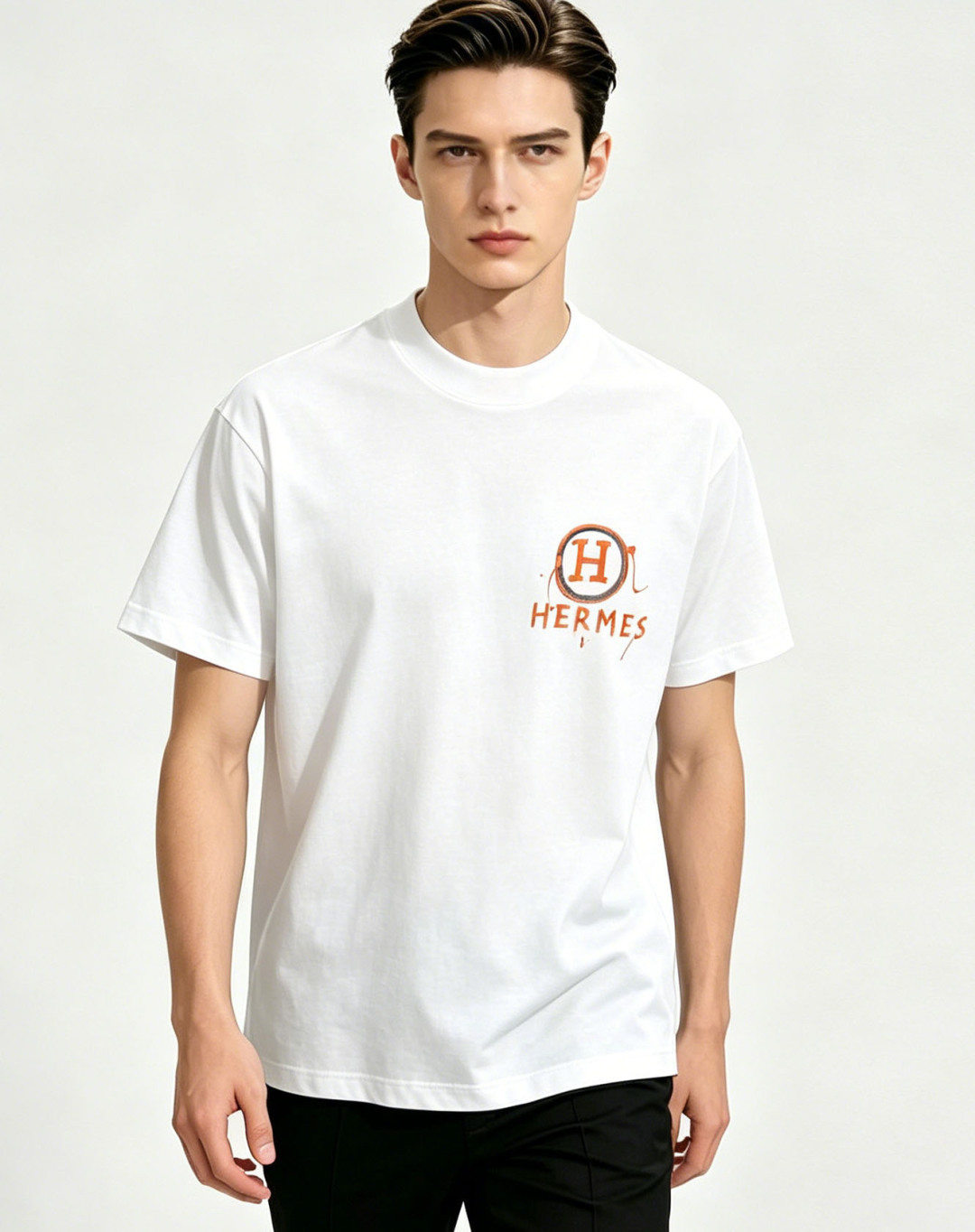 NO:859125,Mainly recommend Hermes 2026ss new autumn release Hermes round neck short-sleeved T-shirt, high-end new short-sleeved, letter logo embroidery!  Wearing it makes you feel comfortable and slim, lazy and casual, and combined with clean and simple colors, it is particularly eye-catching and suitable for daily wear~ We introduce sports items decorated with vibrant prints for a fashionable and quality life!  Size M-XXXL Color White Black H2026 new release, hermes, hermes, T-shirt, tees, t-shirt,19860909主推 Hermes 2026ss秋季新款发布爱马仕圆领短袖T恤,高端新款短袖,字母logo刺绣！穿上就是舒适自在又显瘦的存在,慵懒而随性,结合干净简单的色系就特别耐看,适合日常穿着~倾情推出缀饰活力印花的运动单品,时尚品质生活！ 尺码M-XXXL 颜色白色 黑色 H2026新款首发,,hermes,hermes,T-shirt,tees，t-shirt,,Men's clothing