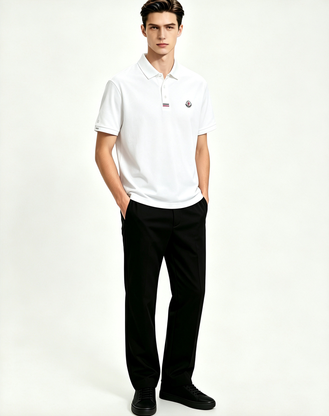 NO:936181,Mainly recommended Moncler 2026 spring and summer exclusive new fashion casual business lapel short-sleeved T-shirts for men with mouth coverings. Spring new business casual lapel short-sleeved T-shirts, high-end European version original fashion fashion boutique!  It has high breathability and comfort, impeccable details, brand element design concept, and reflects high quality. It presents casual tailoring and the upper body shape is awesome!  Size M-XXXL H2026 new model first release,,Moncler,T-shirt,tees,t-shirt,19860909主推 Moncler 2026春夏独家专供新款蒙口潮男时尚休闲商务翻领短袖T恤.春季新款商务休闲翻领短袖T恤衫,高端欧版原单潮流时尚精品！透气舒适度高,细节无可挑剔,品牌元素设计理念,体现高品质.呈现休闲裁剪,上身版型超赞！ 码数M-XXXL H2026新款首发,,Moncler,T-shirt,tees，t-shirt,,Men's clothing