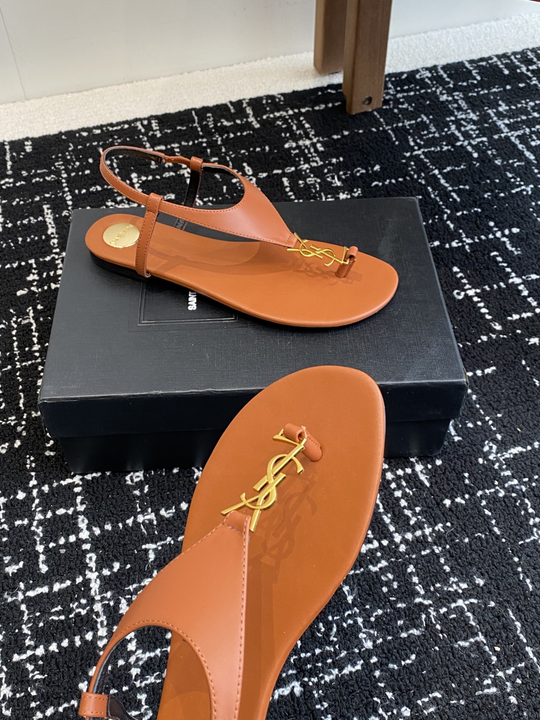 代购级
Saint Laurent圣罗兰、平板夹脚凉鞋 拖鞋 25ss 早春专柜同步最新款、YSL、Lo