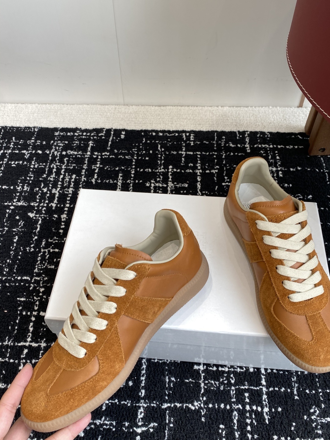 代购级
MaisonMargiela MM6 马吉拉 情侣款 喷墨 涂鸦 帆布 德训鞋 休闲 运动鞋