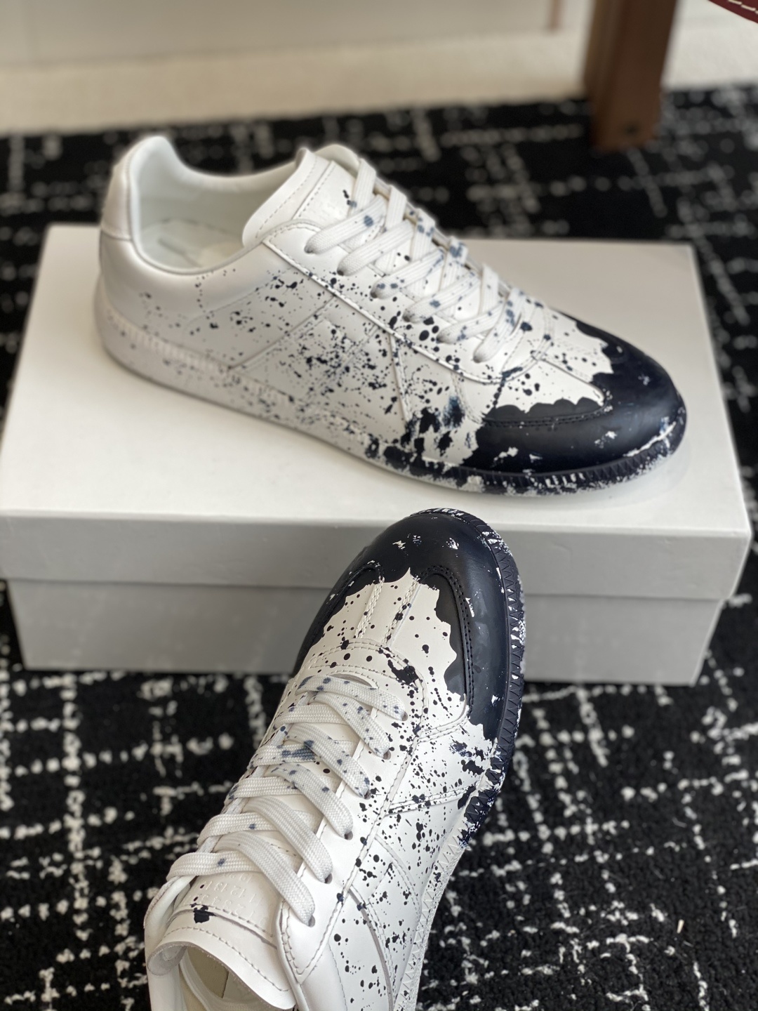 代购级
MaisonMargiela MM6 马吉拉 情侣款 喷墨 涂鸦 帆布 德训鞋 休闲 运动鞋