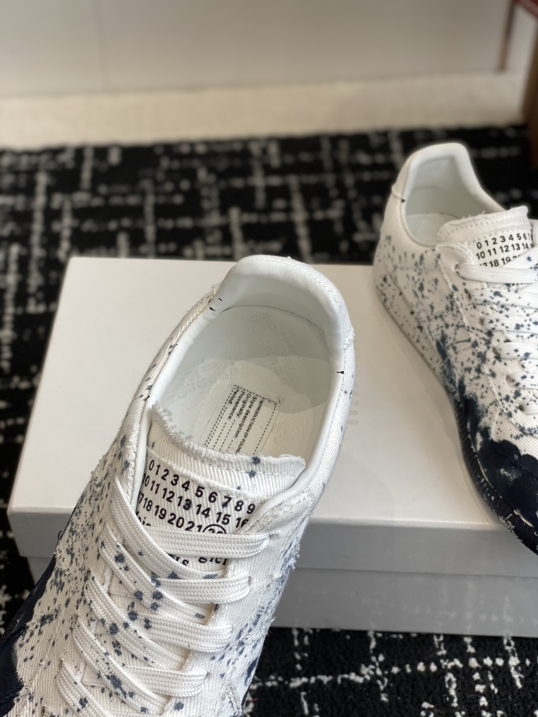 代购级
MaisonMargiela MM6 马吉拉 情侣款 喷墨 涂鸦 帆布 德训鞋 休闲 运动鞋